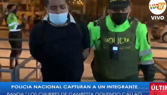 El delincuente Christian Joel Aponte Núñez fue detenido y llevado a la comisaría de Márquez, en el Callao. (Foto: VíaTV)