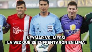 Messi vs. Neymar: la vez que se enfrentaron en el Estadio Nacional