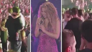 El tierno baile de Piqué y sus hijos en pleno concierto de Shakira [VIDEO]