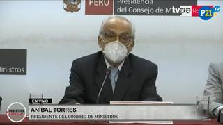 Consejo de ministros brindó conferencia de prensa con premier Aníbal Torres [VIDEO]