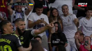 Karim Benzema anotó el segundo gol del Real Madrid vs. Espanyol | VIDEO