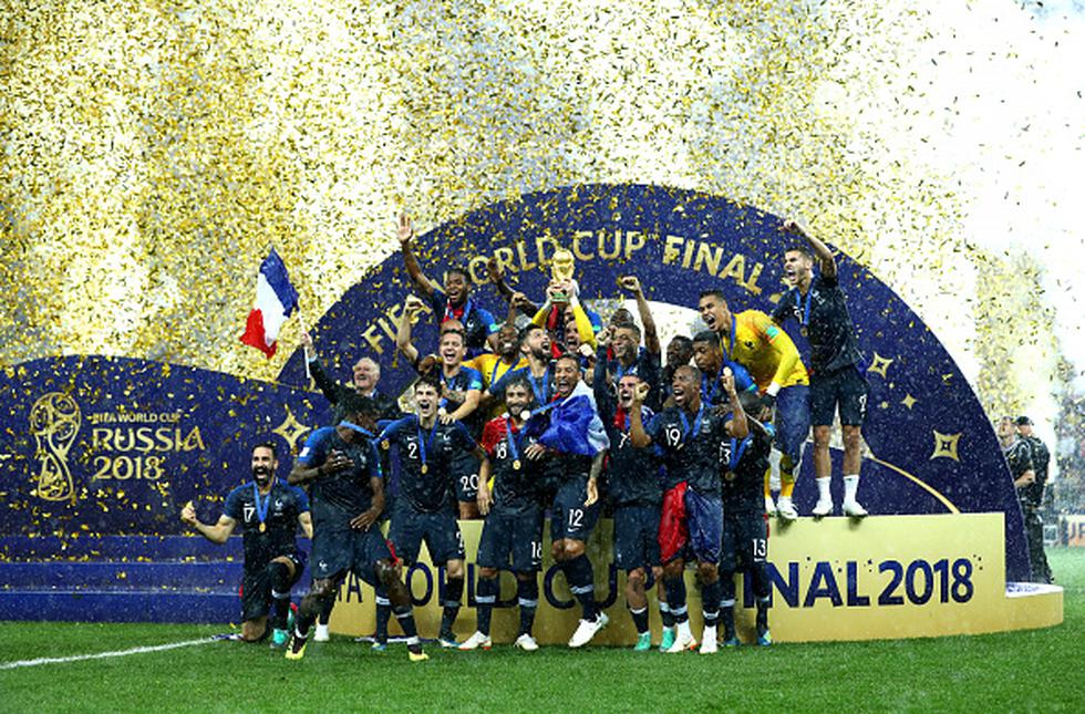 Francia sumó su segunda estrella en Rusia 2018 tras derrotar a Croacia en la final del Mundial. (GETTY)