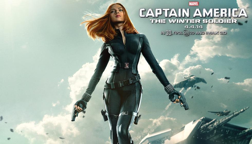Scarlett Johansson – La viuda negra. En el 2010, inició su participación dándole vida a este personaje en ‘Iron Man 2’. Ahora la veremos en enfundada en su ajustado traje negro, pero en la nueva entrega de ‘El Capitán América’. (espaciomarvelita.com)