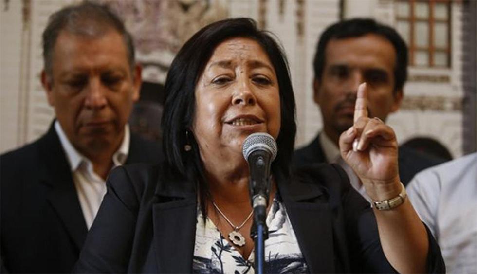 María Elena Foronda podría ser sancionada por el Pleno del Congreso. (Foto: Agencia Andina)