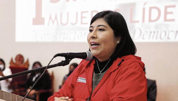 Exministra de Trabajo, Betssy Chávez. (Foto: Difusión | MTPE )