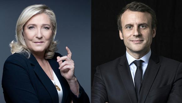 Emmanuel Macron y  Marine Le Pen  (Foto: Joel SAGET and Eric Feferberg / AFP)