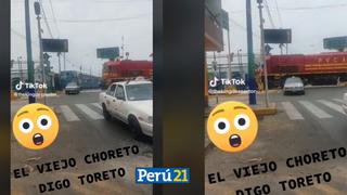 Imprudencia total: Taxista se cree ‘Toretto‘ y cruza vías de tren segundos antes de casi ser impactado | VIDEO