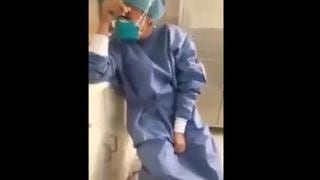 Enfermera de hospital de Ica rompe en llanto al enterarse que se contagió de COVID-19 [VIDEO]