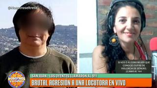 Argentina: Dueño de radio agrede a locutora en un programa en vivo [VIDEO]