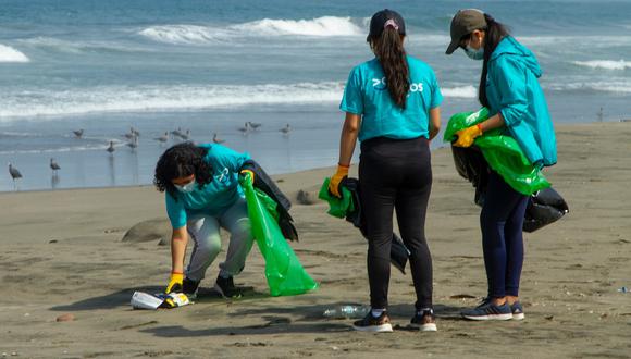 Voluntarios recolectan más de 200 kilos de basura en jornada de limpieza en playa San Pedro de Lurín.