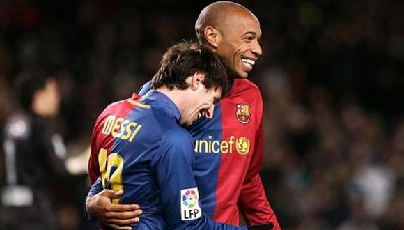 Thierry Henry y Lionel Messi compartieron vestuarios en el FC Barcelona durante las temporadas 2007-2010. (Foto: Getty)