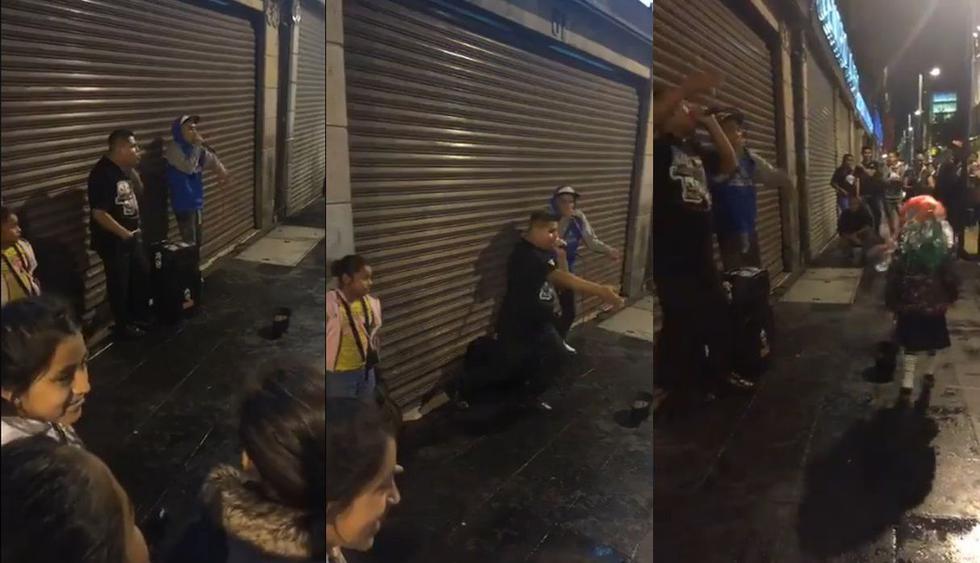 El video de Facebook que se hizo viral por la espectacular demostración de talento de dos amigos en una calle de México. Así reaccionaron los asombrados usuarios de las redes sociales. (Foto: Captura)
