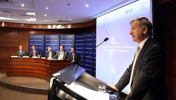Larraín inauguró un seminario sobre las oportunidades del MILA. (Ministerio de Hacienda de Chile)