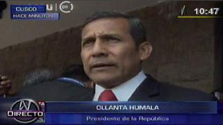 Ollanta Humala volvió a desmarcarse de Martín Belaunde Lossio