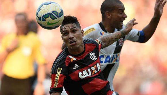 Flamengo perdió 2-1 ante el Vasco da Gama con Paolo Guerrero los 90 minutos. (Getty Images)