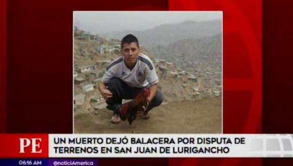 Olver Rojas Huamán falleció tras recibir seis impactos de bala. (Captura: América Noticias)