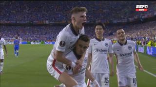 Gol de Frankfurt: Santos Borré anotó el 1-1 ante Rangers en la final de Europa League [VIDEO]