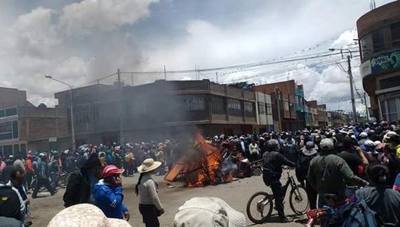 Tras violentas manifestaciones en Puno, declaran estado de emergencia. (Samuel Vilca)