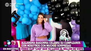 Alejandra Baigorria recibió conmovedora sorpresa de cumpleaños