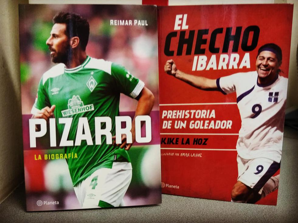 Claudio Pizarro y Sergio el 'Checho' Ibarra retratados en historias paralelas.