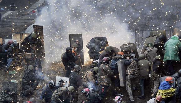 VIOLENCIA EXTREMA. En Kiev se vive casi una guerra civil. (AFP)