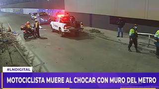 Villa María del Triunfo: motociclista murió tras impactar contra muro de estación de Línea 1 del Metro de Lima