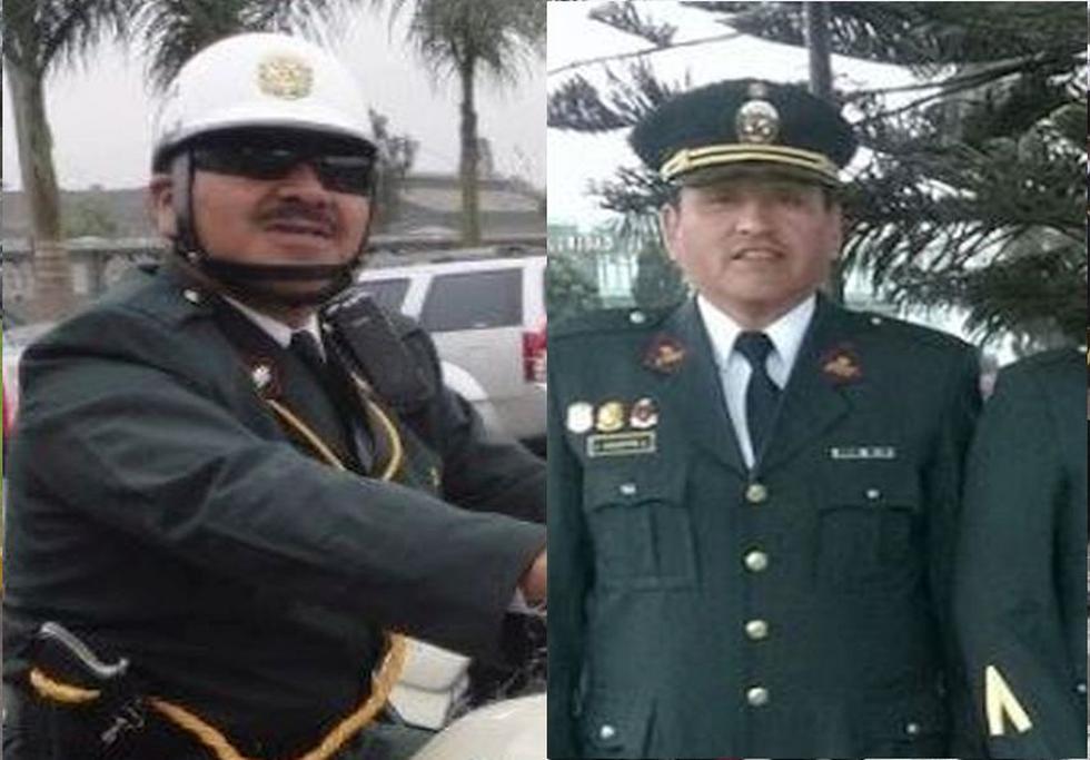 José Luis Pacheco Paredes y Javier Alfonso Chaupis Lezameta fueron acribillados por delincuentes en intervención policial.  (Facebook)