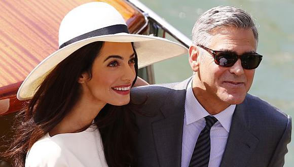 George Clooney y su esposa, Amal Clooney. (AFP)