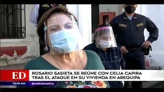 Arequipa: Rosario Sasieta se reunió con Celia Capira tras ataque en su vivienda