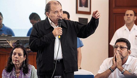 Rechaza acusaciones. Daniel Ortega negó la intervención de grupos paramilitares en protestas. (USI)