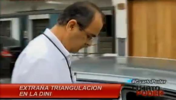 Vehículos de la DINI están a nombre de familiares de funcionario. (Captura de TV)