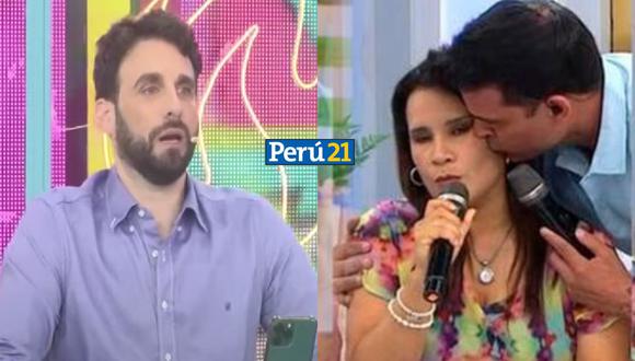 Rodrigo González criticó a Christian Domínguez tras protagonizar incómodo momento con la doctora Lizbeth Cueva. (Foto: Willax / América TV)