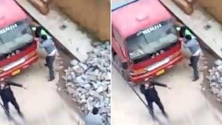 La Libertad: Chofer ebrio ataca a pedradas a policías que lo intervinieron