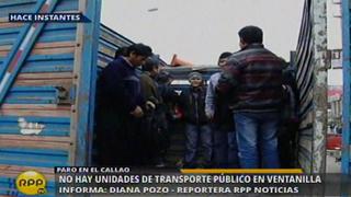 Corredor Azul: Transportistas del Callao acatan paro contra el servicio