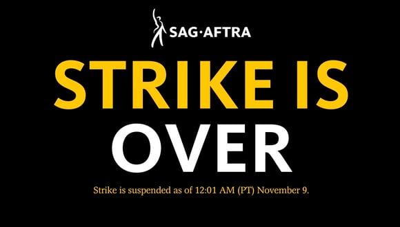 SAG-AFTRA: Actores de Hollywood ponen fin a su huelga luego de establecer acuerdos | Foto: Twitter