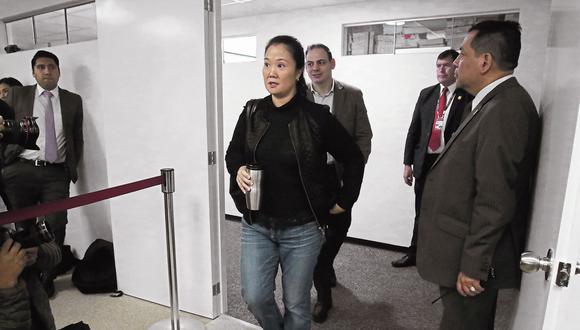 Juega su partido. Keiko Fujimori lleva nueve meses cumpliendo prisión preventiva de los 36 que le fueron dictados. (Miguel Bellido)