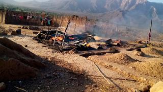 Lambayeque: Incendio arrasó con humilde vivienda y los ahorros de familia que salvó de morir