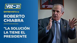 Roberto Chiabra sobre Bruno Pacheco: “La solución la tiene el Presidente”