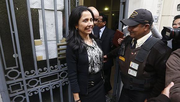 Nadine Heredia llegó a Fiscalía para rendir su manifestación por el caso de las agendas. (Perú21)