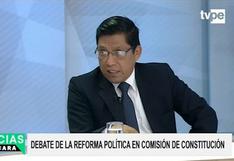Zeballos: Hace 15 años se viene debatiendo una reforma, pero faltaba voluntad política