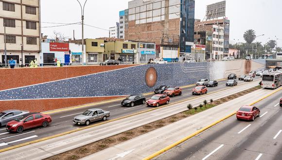 Mural de la Vía Expresa está inspirado en el paso del tiempo.