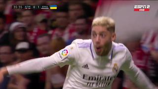 Gol de Fede Valverde para el 2-0 del Real Madrid vs. Atlético de Madrid en el estadio Metropolitano [VIDEO]