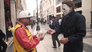 Michael Myers llenó de terror las calles de Lima antes del estreno de 'Halloween' [FOTOS Y VIDEO]