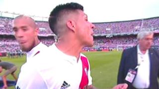 Enzo Pérez reclamó de forma acalorada a árbitro del Boca vs. River [VIDEO]