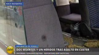San Martín de Porres: Sexagenaria y delincuente murieron en asalto a cúster