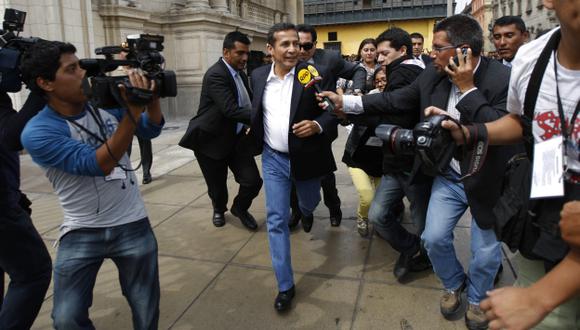 Humala ejó ver su lado intervencionista en perjuicio de la prensa independiente. (Luis Gonzales)