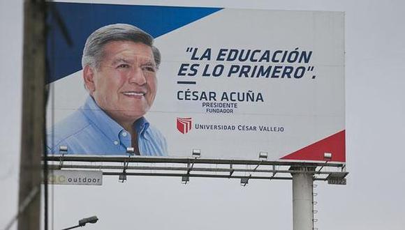 JEE determinó que UCV usaba propaganda electoral velada a favor de César Acuña. (Perú21)