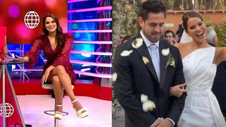 Valeria Piazza reveló que cámaras pusieron nervioso a Pierre durante boda: “Ha sido difícil para él”