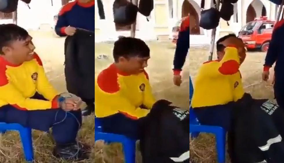Los trabajadores de una empresa en Tailandia aprovecharon su tiempo de descanso para protagonizar un video de Facebook con un sorprendente truco de magia que no tardó en volverse viral. (Foto: captura)