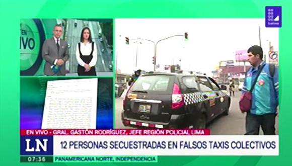 Los ciudadanos deben tener cuidado con los taxis colectivos. (Foto: Captura/Latina)